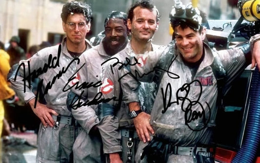 Ghostbusters cast signed photo Boston memorabilia