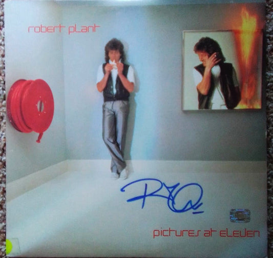 Robert Plant signed solo album Boston memorabilia