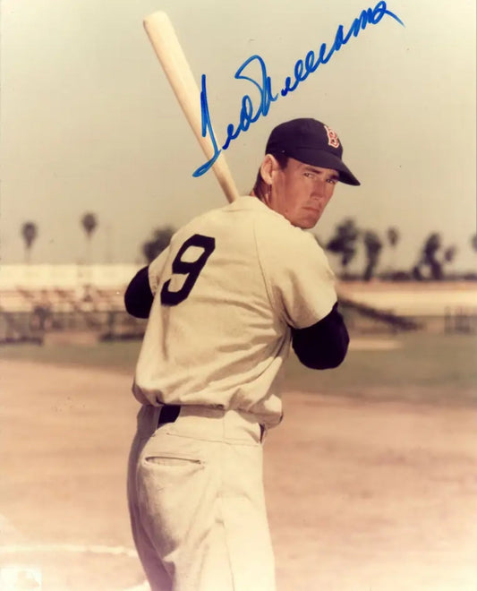 Ted Williams signed photo by Boston memorabilia