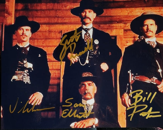 Tombstone cast signed photo Boston memorabilia