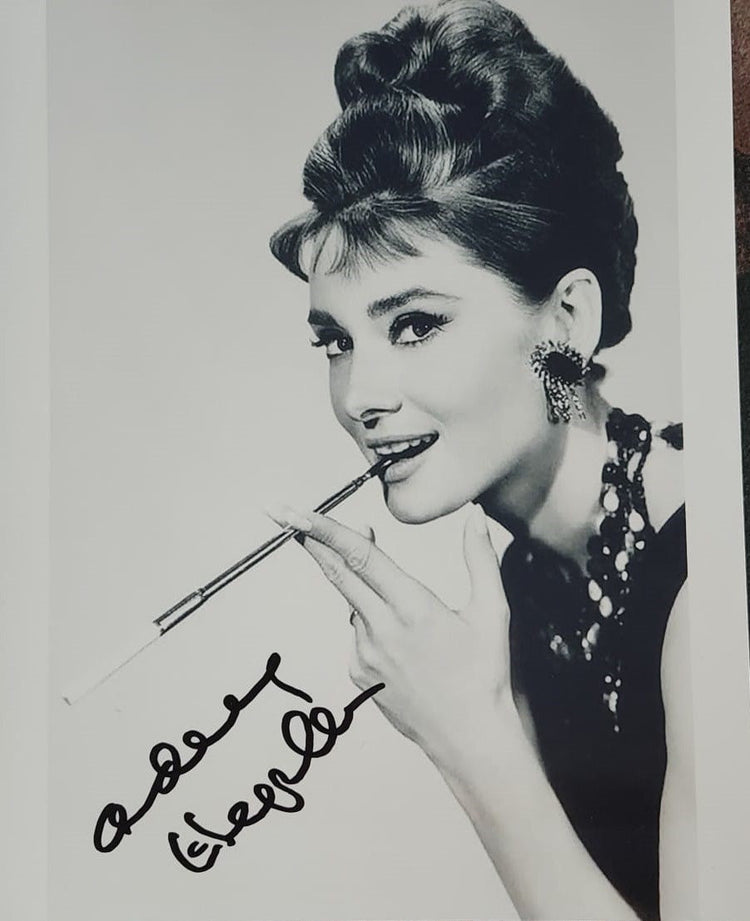 Andre Hepburn signed photo wearing sunny day hat Boston memorabilia