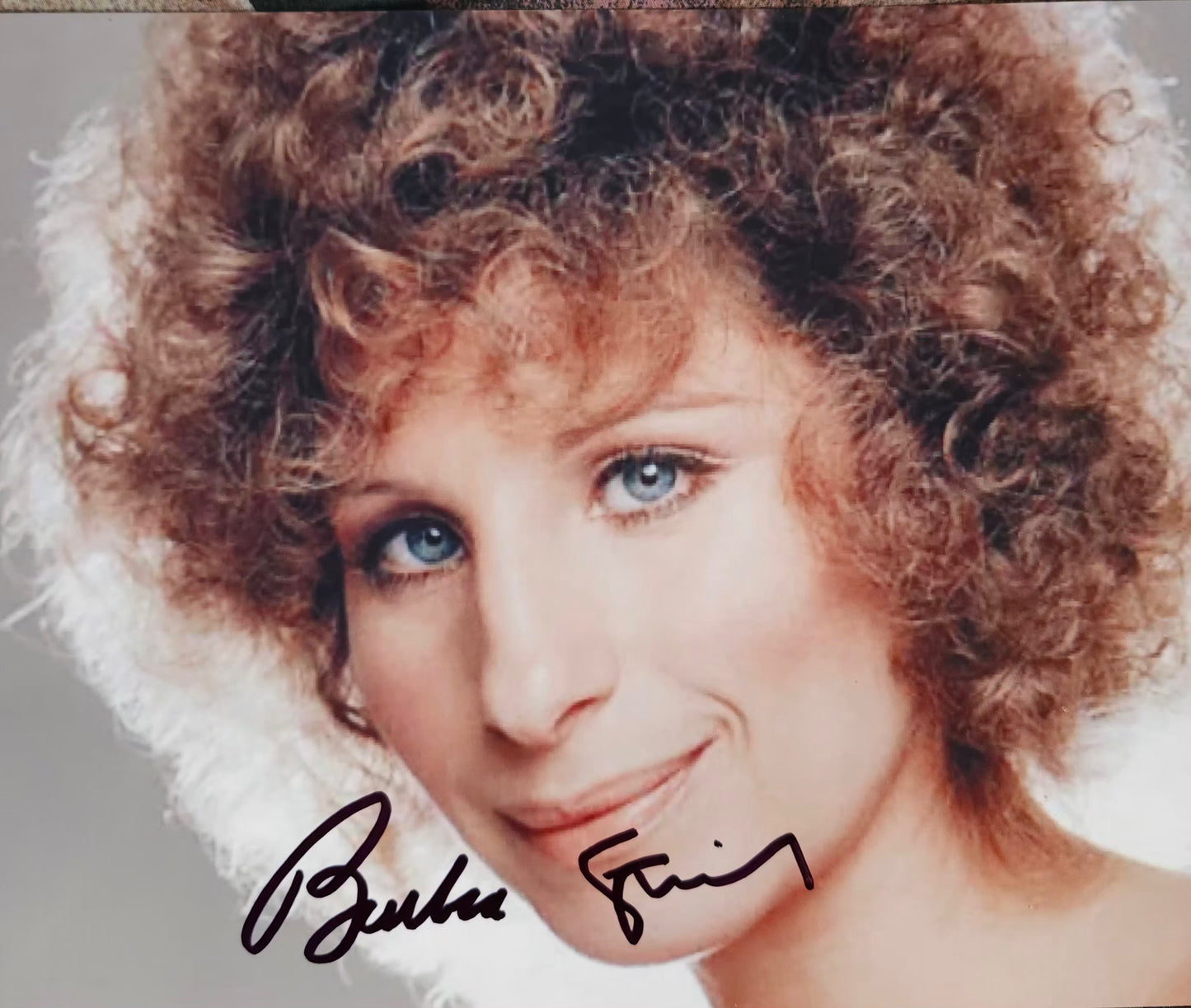 Barbra Streisand signed photo black marker