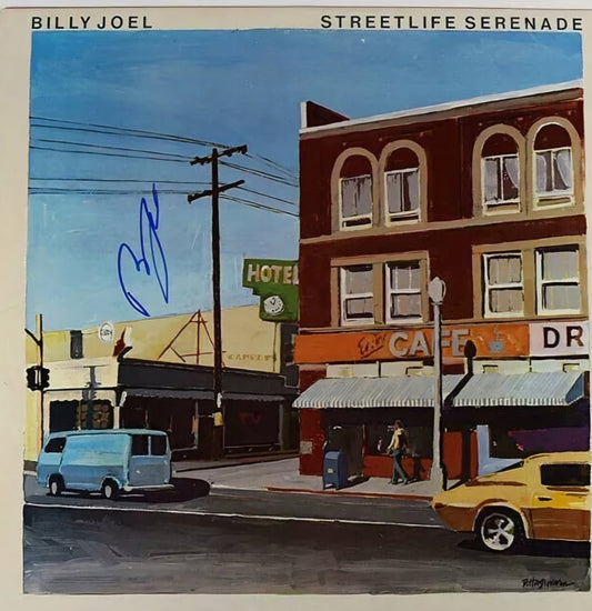 Billy Joel signed autographed album Street Life Serenade blue marker
