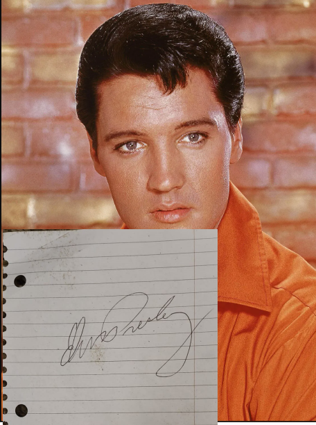 ELVIS PRESLEY signed autographed photo COA Hologram Beckett Autographs