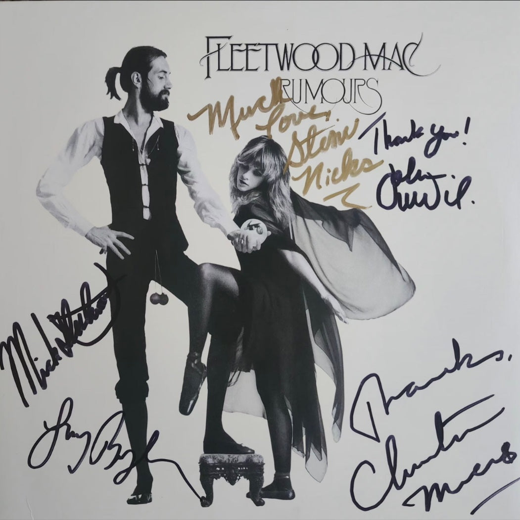 Fleetwood Mac signed album black and gold