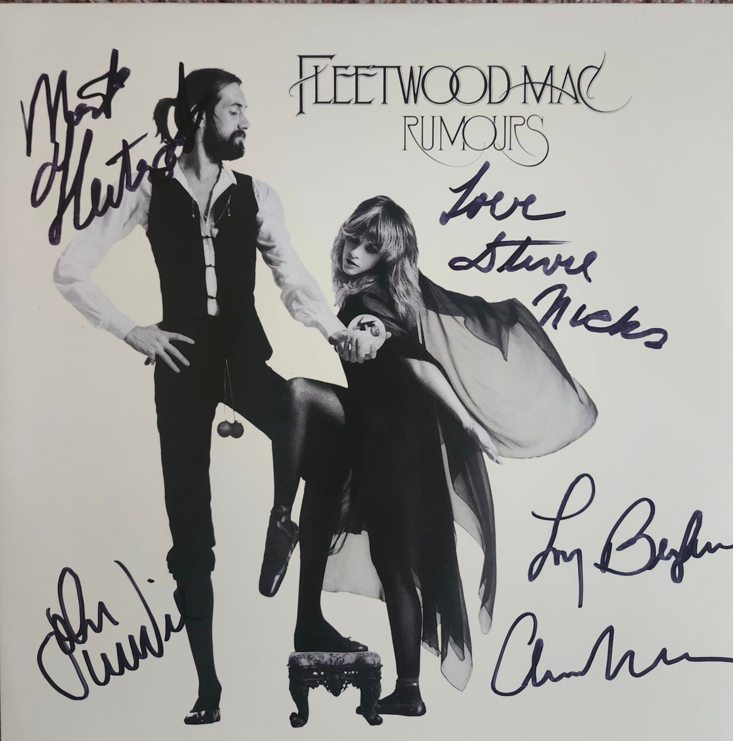 Fleetwood Mac signed album black marker
