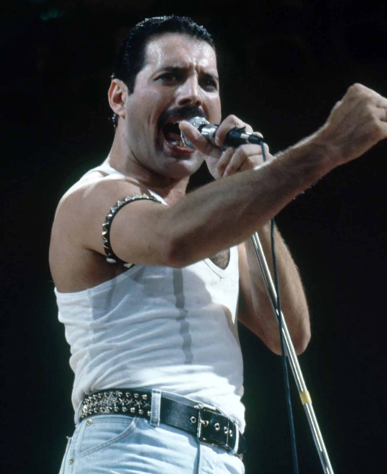 Freddie Mercury signed Live Aid photo