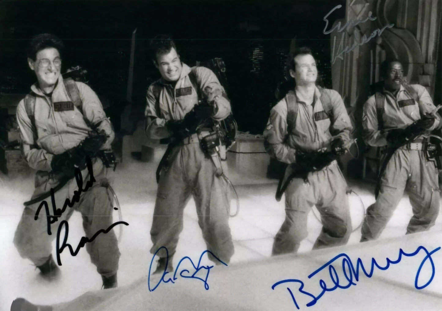 Ghostbusters cast signed photo action pic