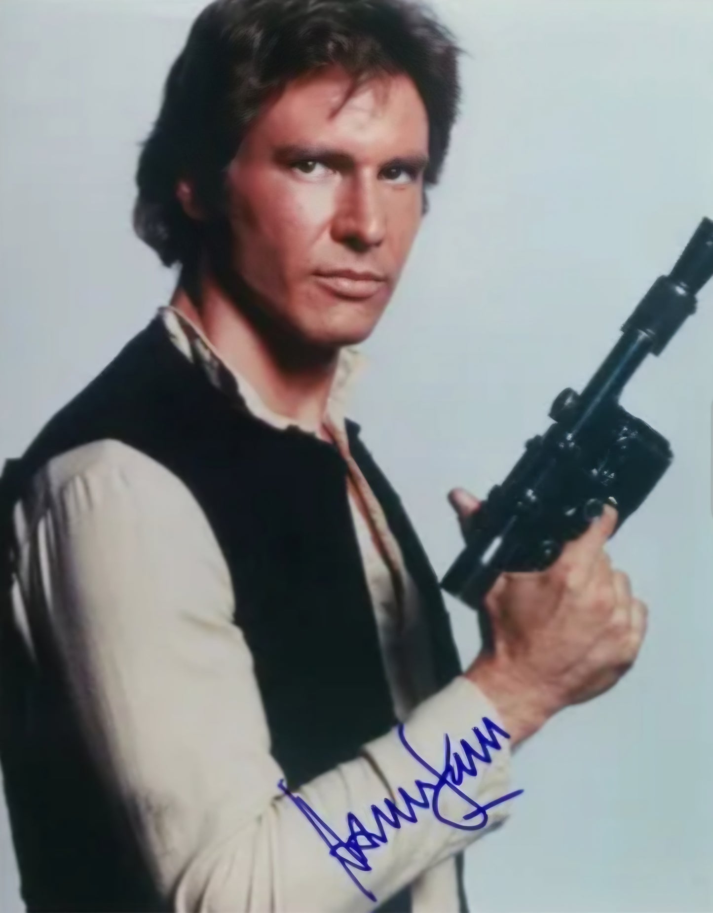 Signed photo Star Wars holding gun