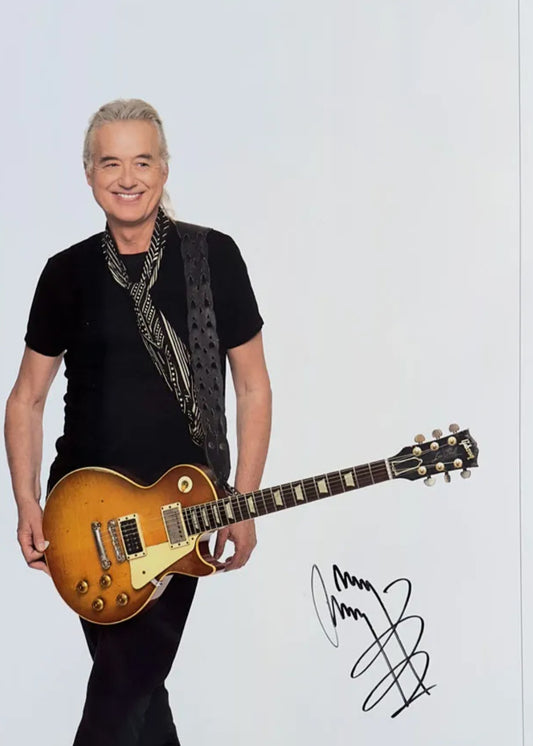 Jimmy Page signed photo the golden years
