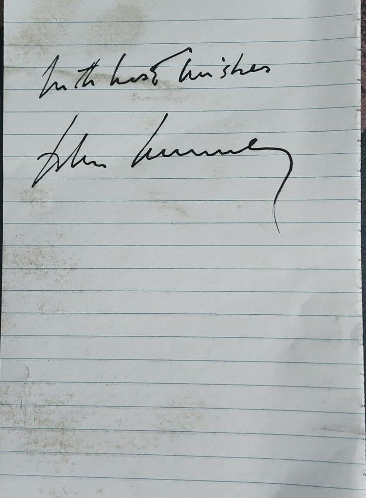 John F Kennedy signed Papercut Boston memorabilia