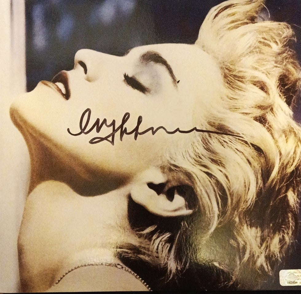 MADONNA Signed Autographed Album COA Hologram true blue