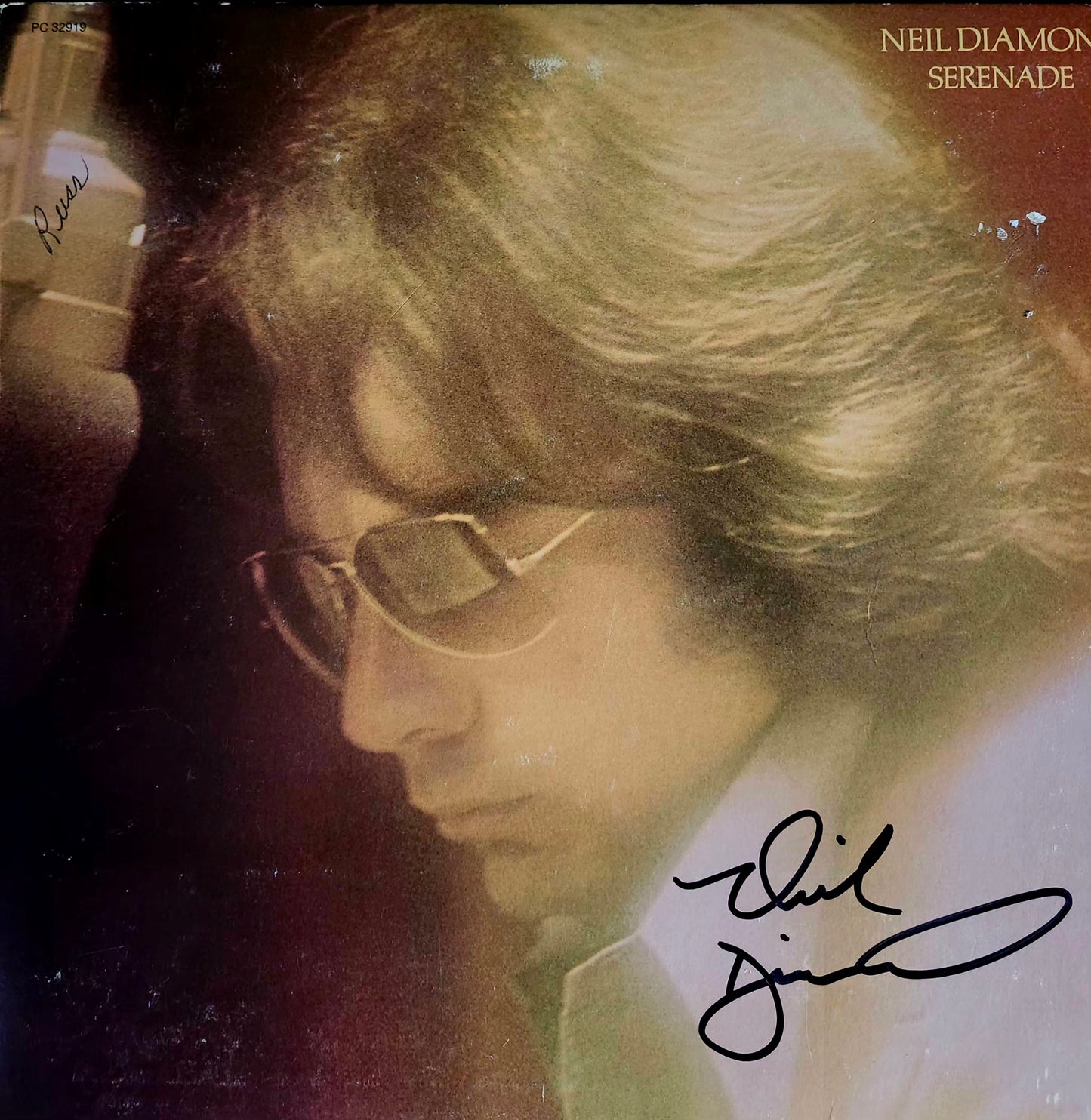 Neil Diamond signed album black marker Serenade