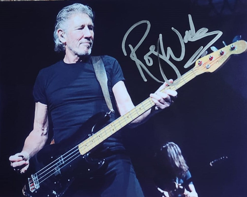 ROGER WATERS signed autographed photo COA Hologram silver marker