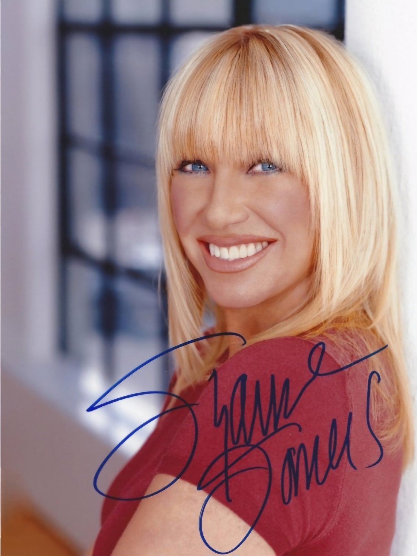 Suzanne somers signed photo face Pic Boston Memorabilia