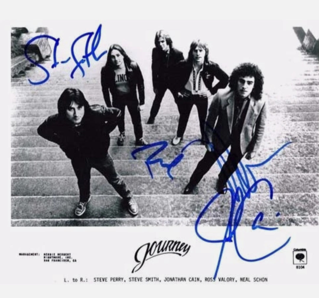 JOURNEY BAND signed autographed photo COA Hologram