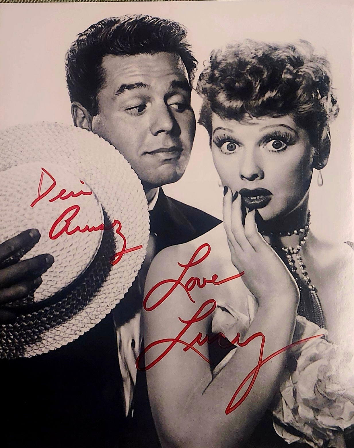 I LOVE LUCY Cast Signed Photo COA Hologram