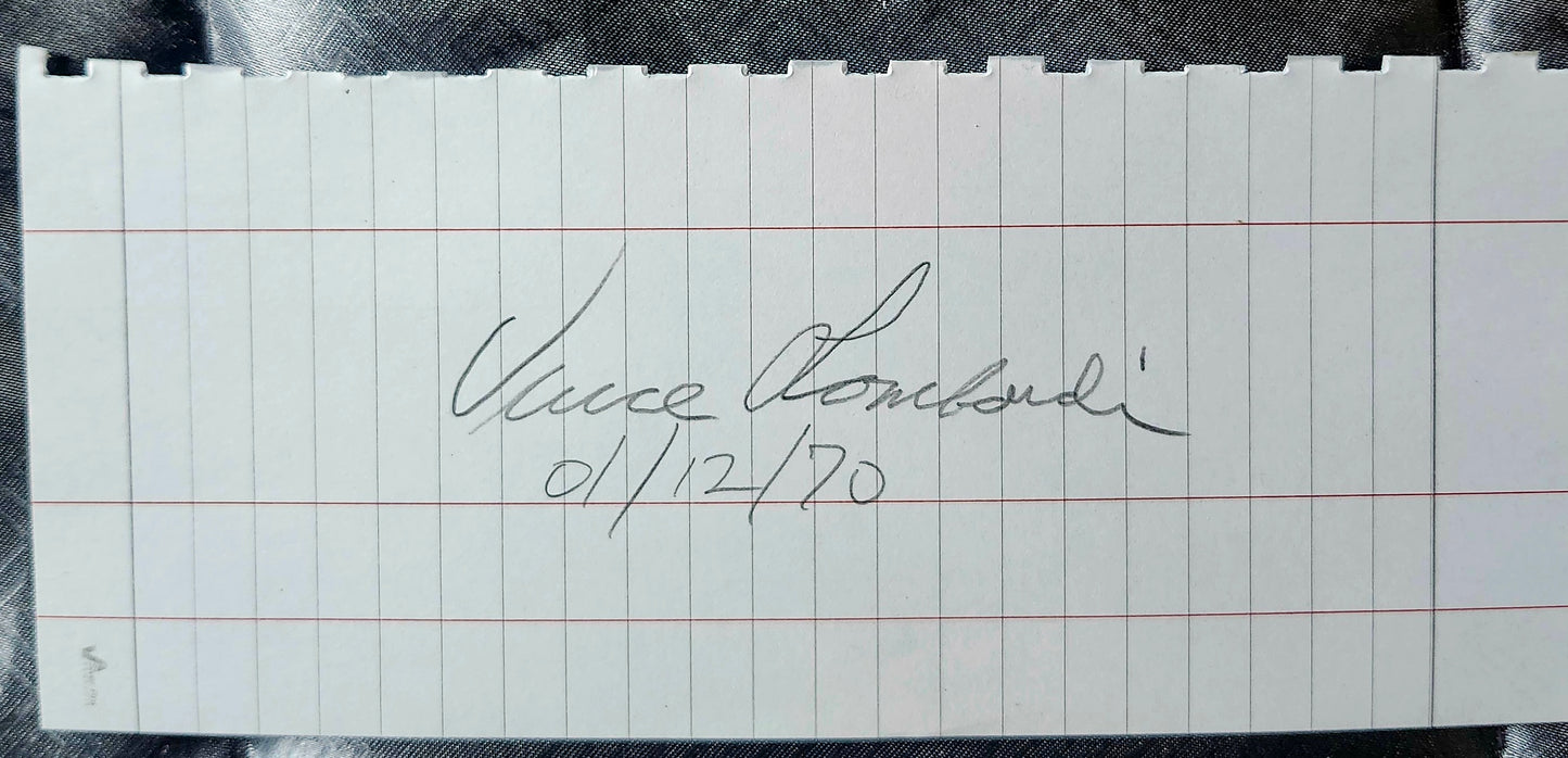 VINCE LOMBARDI Signed Autographed Photo COA Hologram