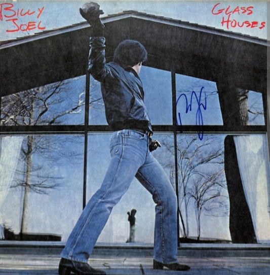 Billy Joel signed album glass houses from Boston memorabilia