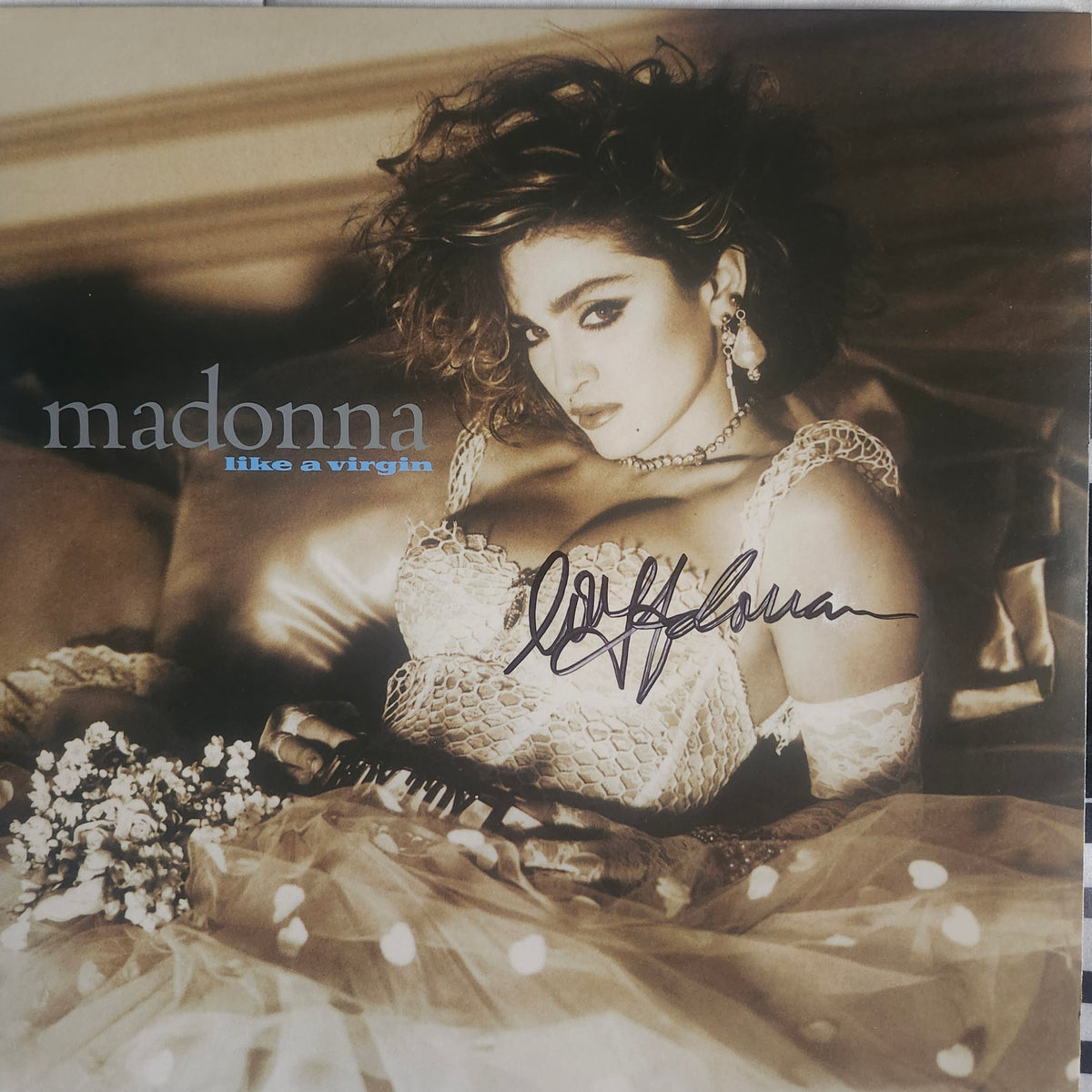 Madonna Signed Autographed Album Like a Virgin COA Hologram