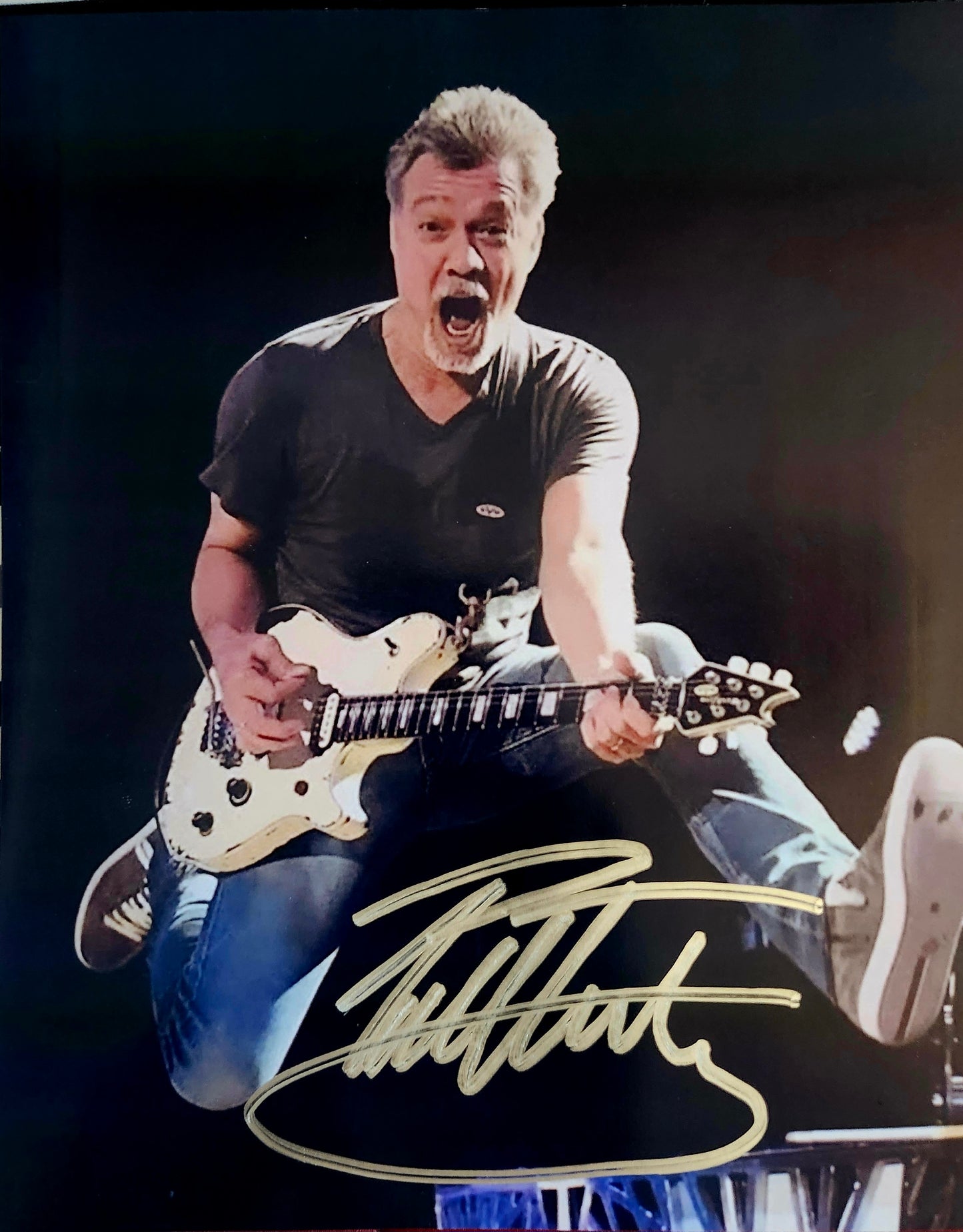 EDDIE VAN HALEN signed autographed photo later years COA Hologram