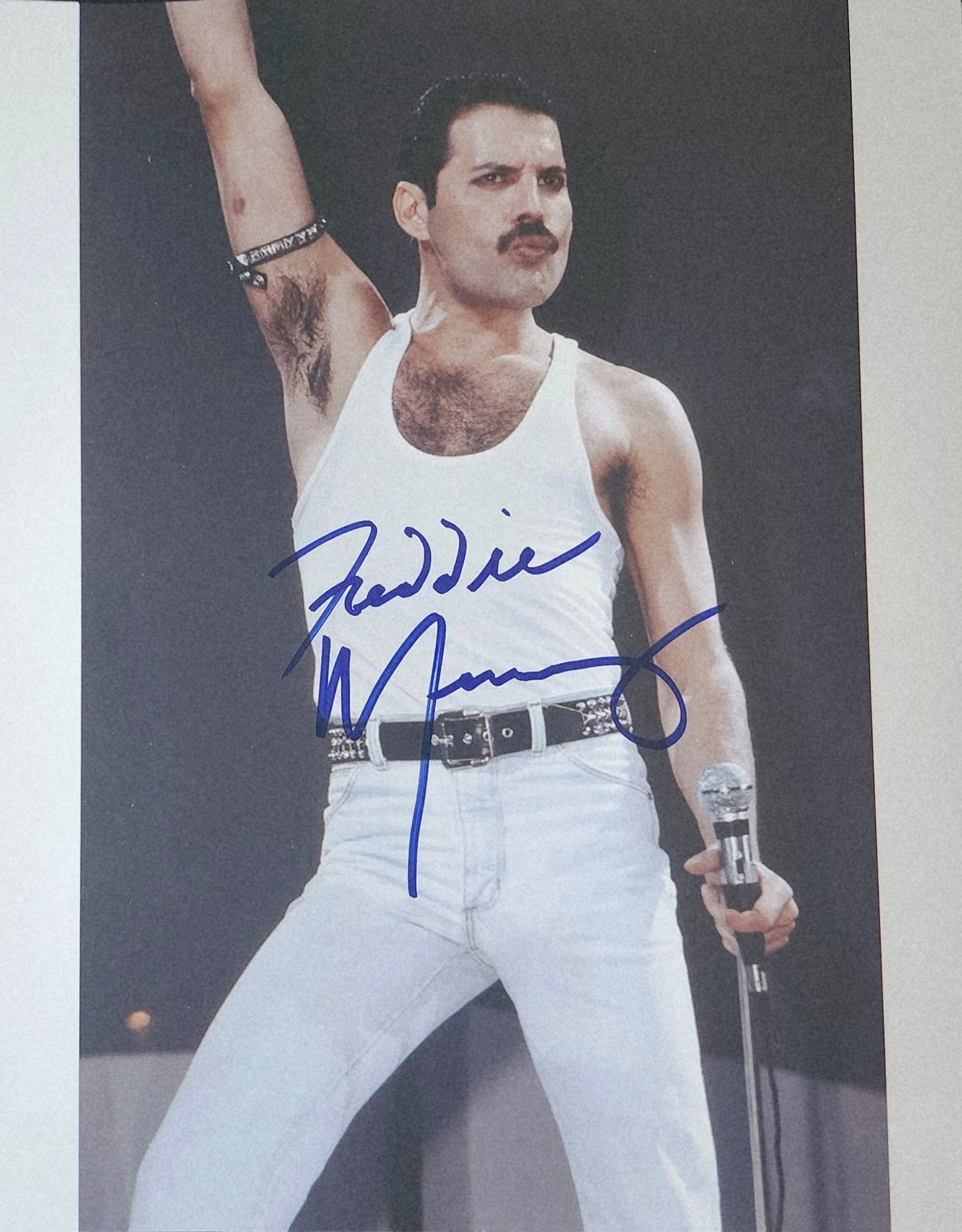 FREDDIE MERCURY Signed Autographed Photo Radio Gaga COA Hologram