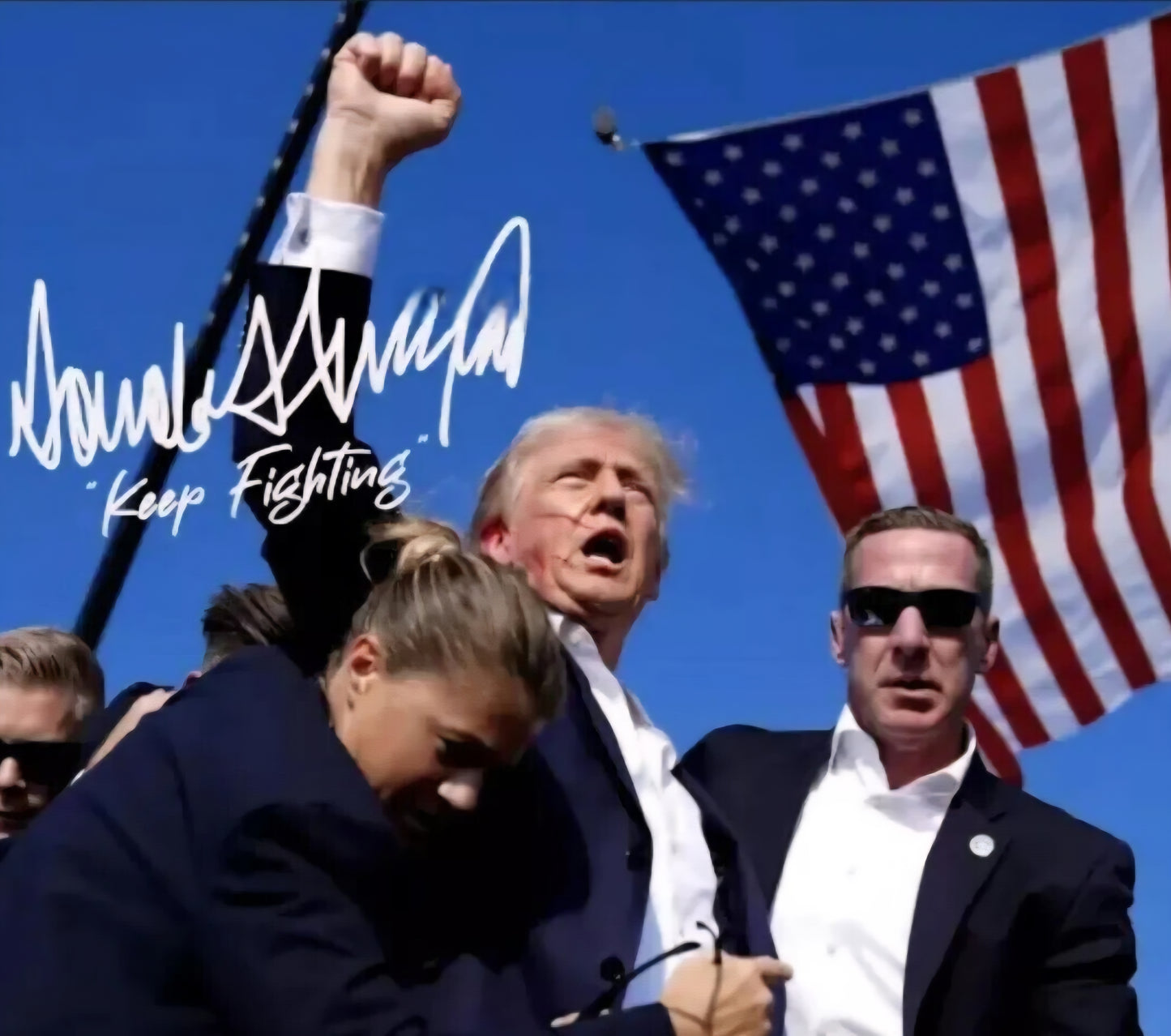 Donald Trump signed autographed photo America