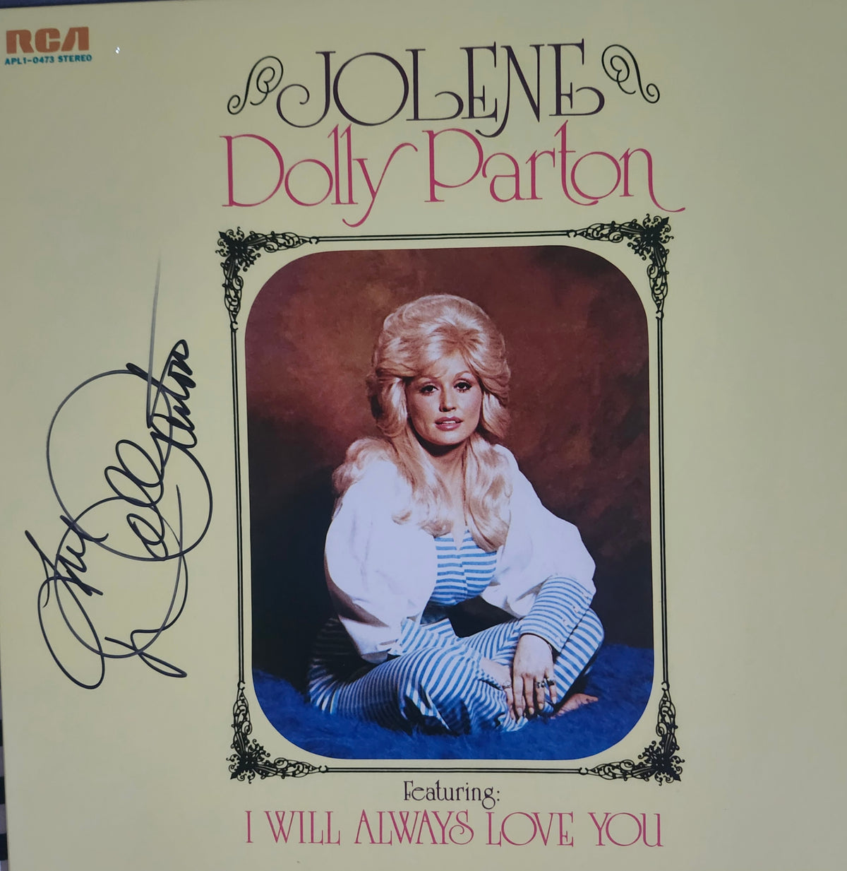 DOLLY PARTON Signed Autographed Album Jolene COA Hologram