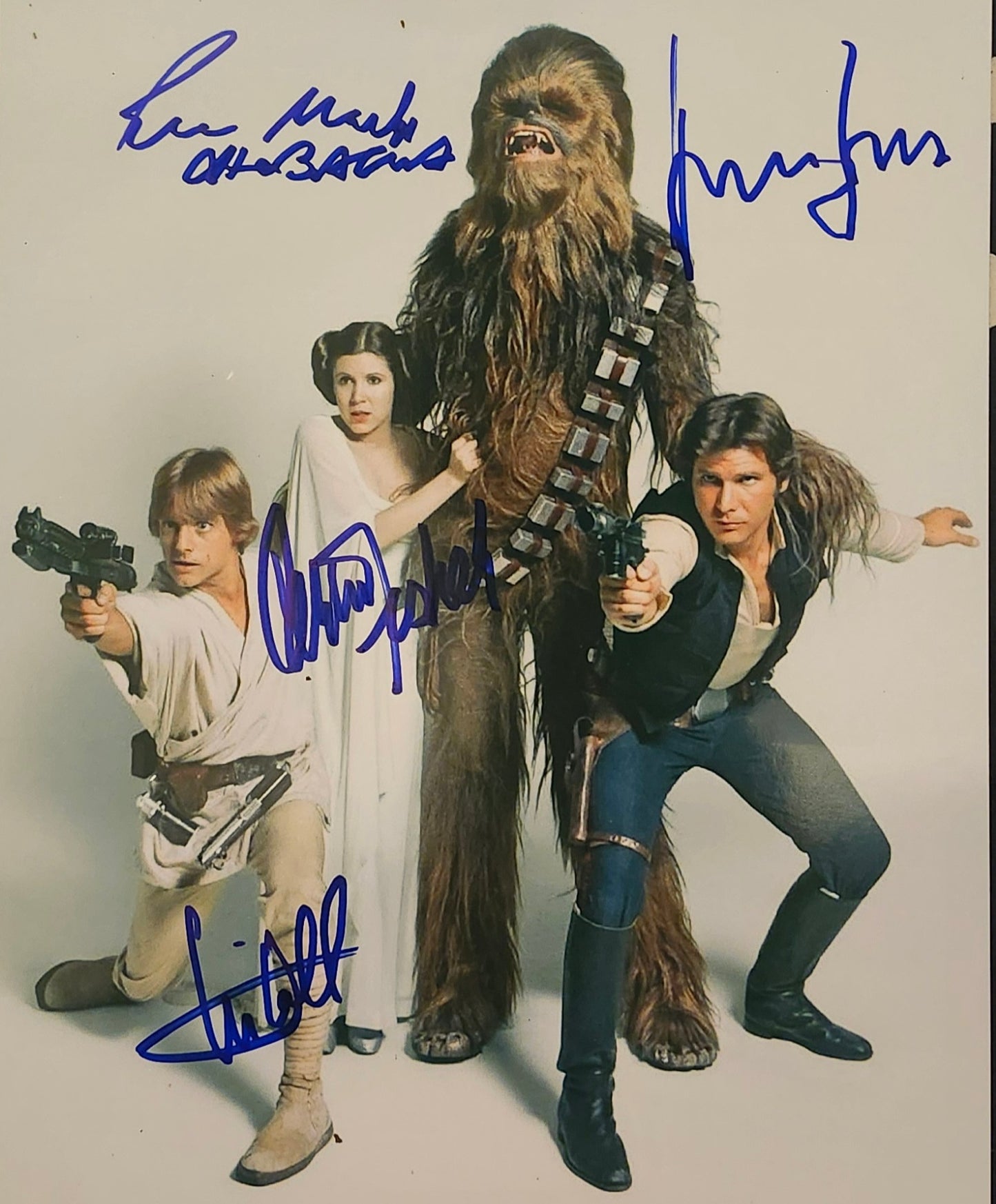 STAR WARS signed photograph COA hologram