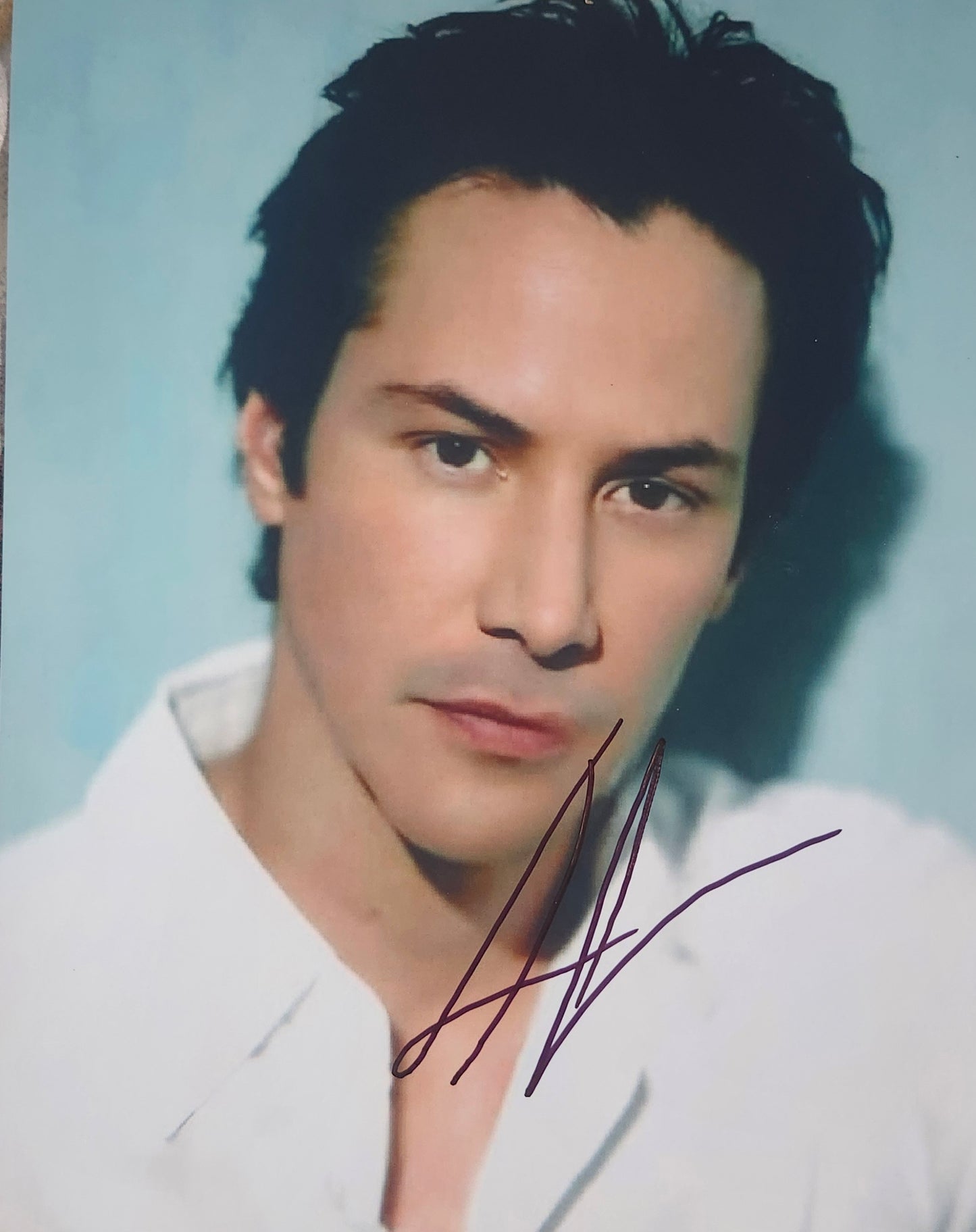 KEANU REEVES Signed Autographed Photo young man COA hologram
