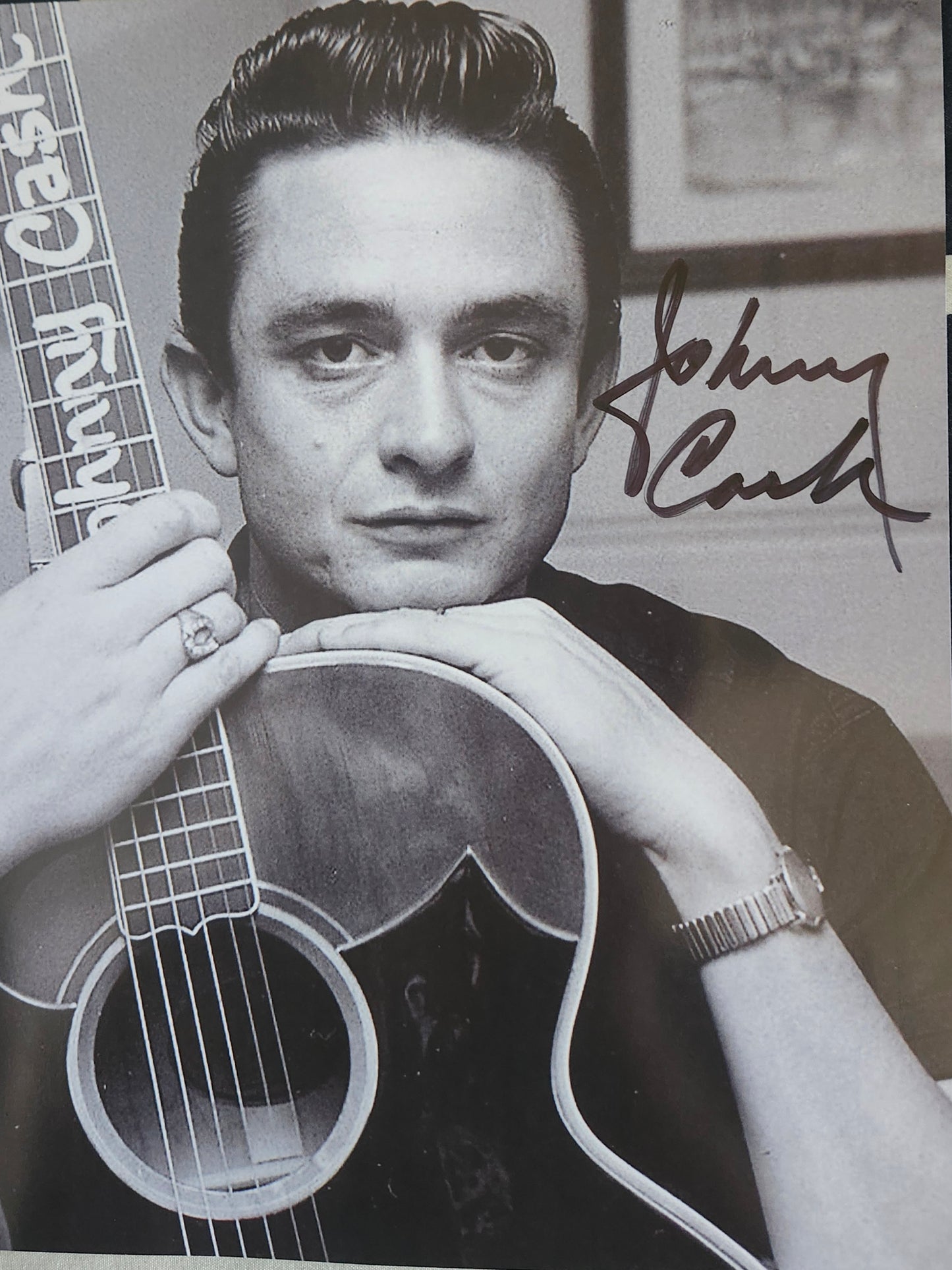 JOHNNY CASH signed autographed photo COA Hologram
