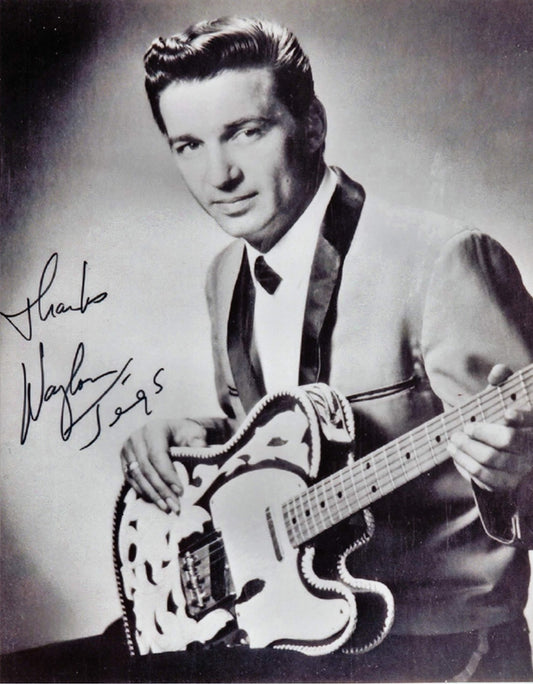 Waylon Jennings signed 8x10 photo vintage black and white by Boston memorabilia