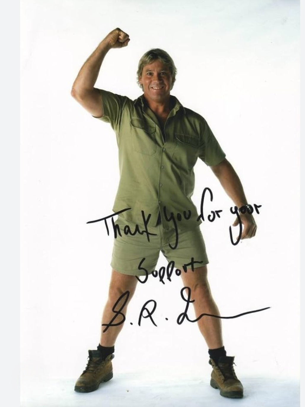 STEVE IRWIN Signed Photo COA Hologram