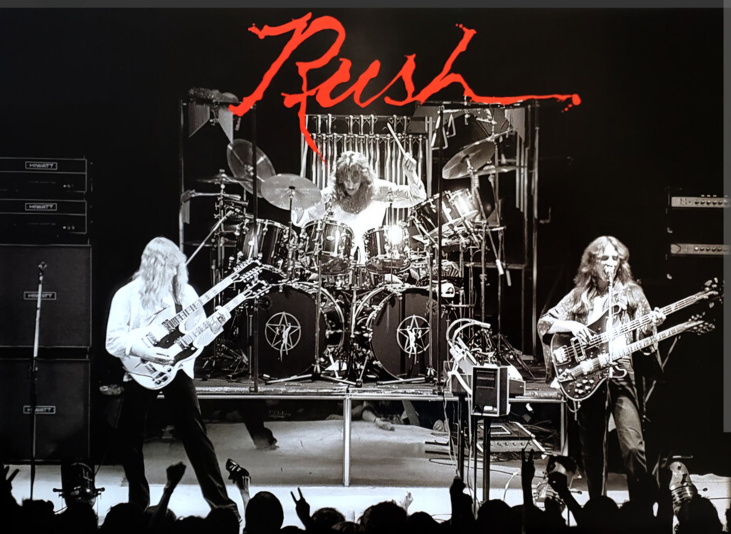 RUSH Signed Paper Cut COA Hologram