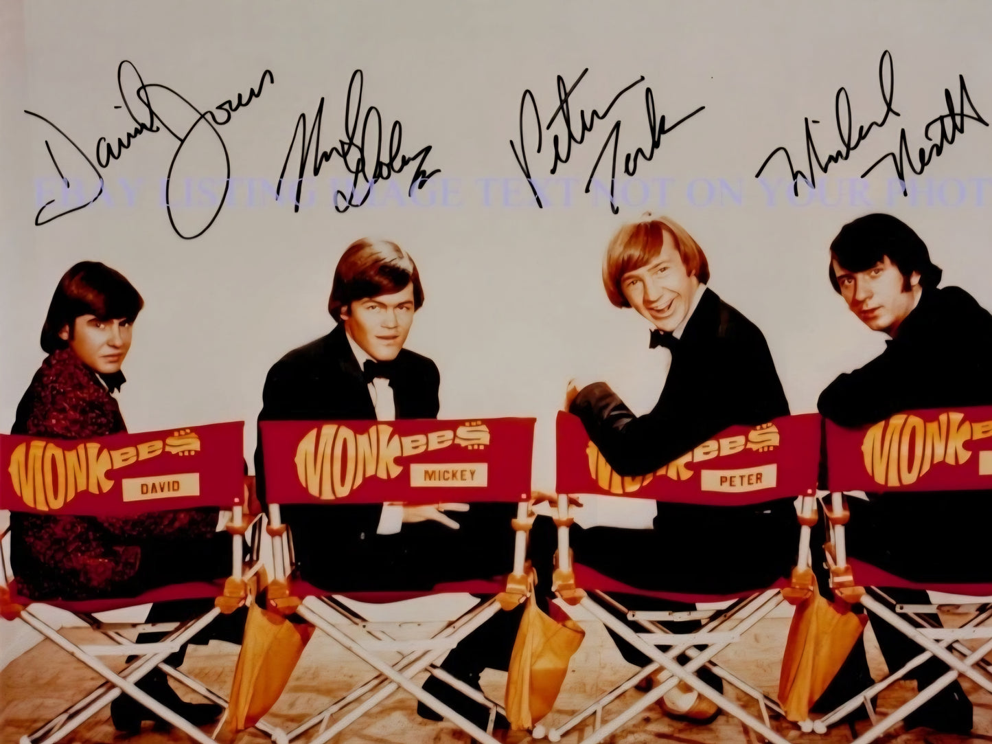 THE MONKEES Signed Photo COA Hologram