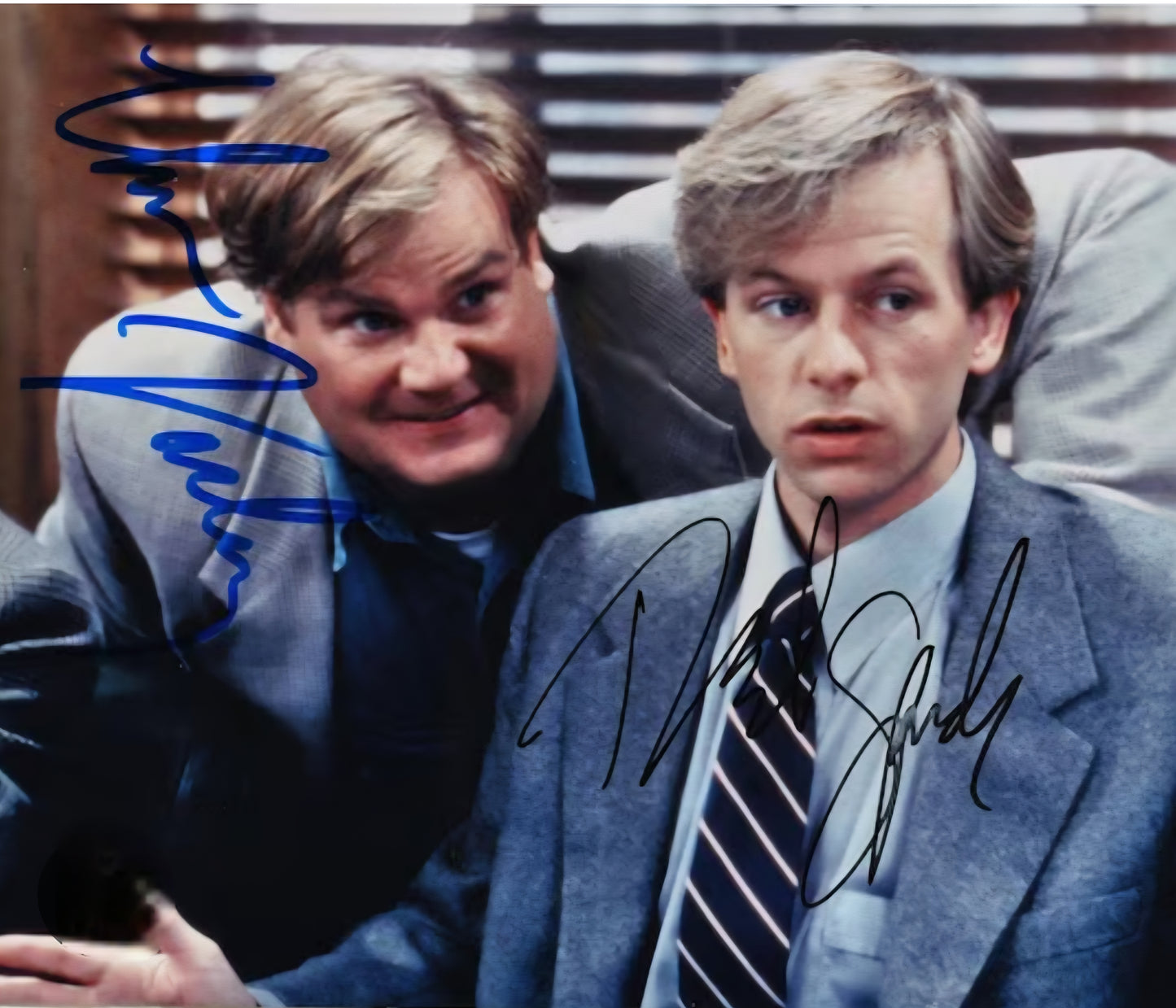CHRIS FARLEY DAVID SPADE Signed Photo Movie Scene COA Hologram