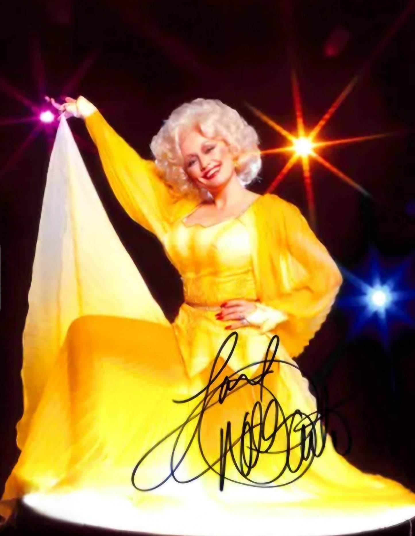 DOLLY PARTON Signed Photo COA Hologram
