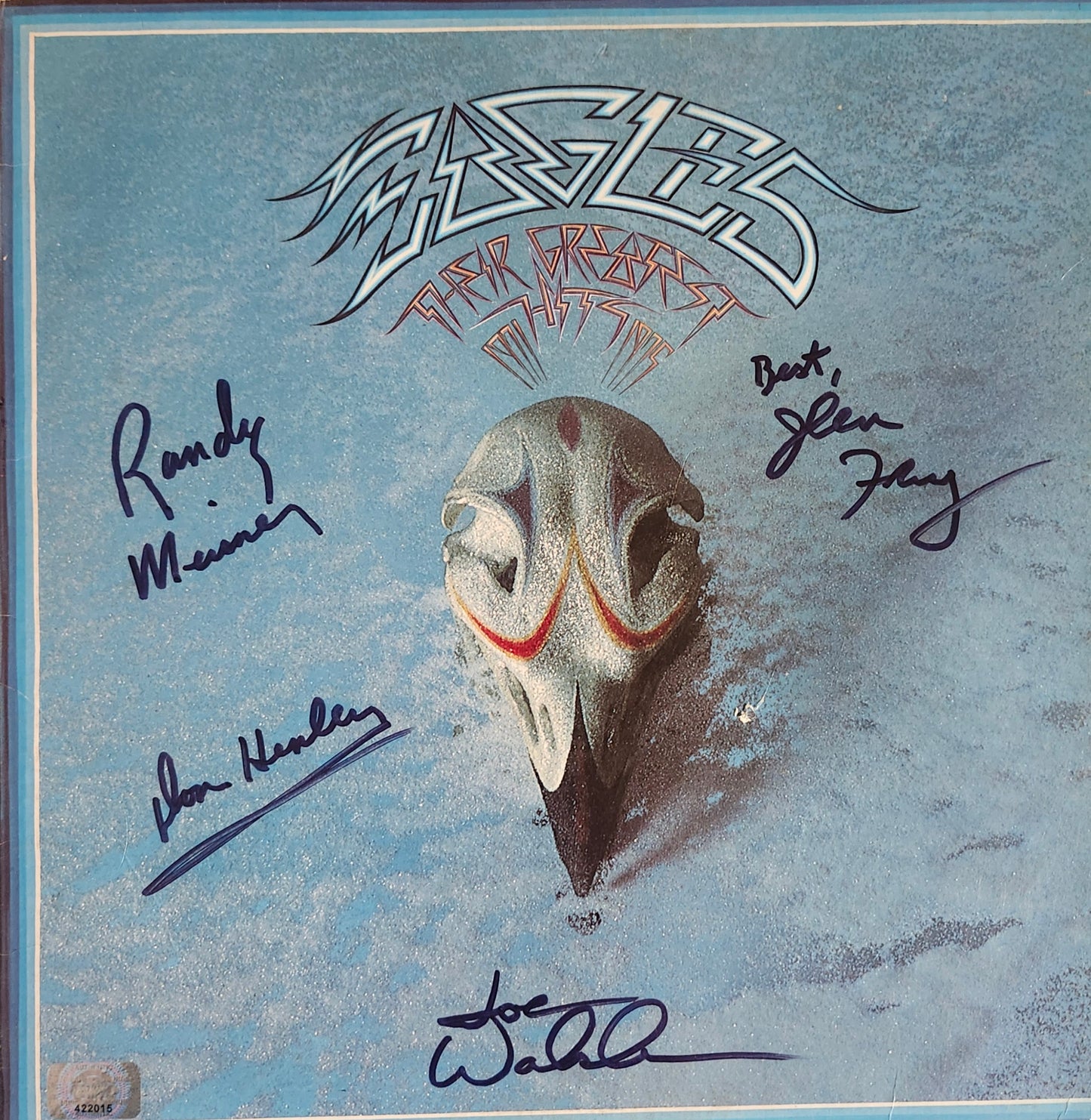 THE EAGLES Band Signed Autographed Album Their Greatest Hits COA Hologram