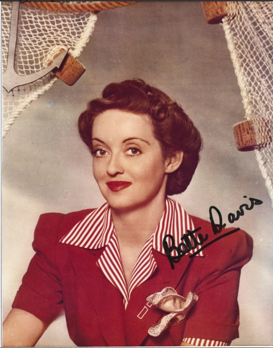 BETTY DAVIS Signed Photo COA Hologram