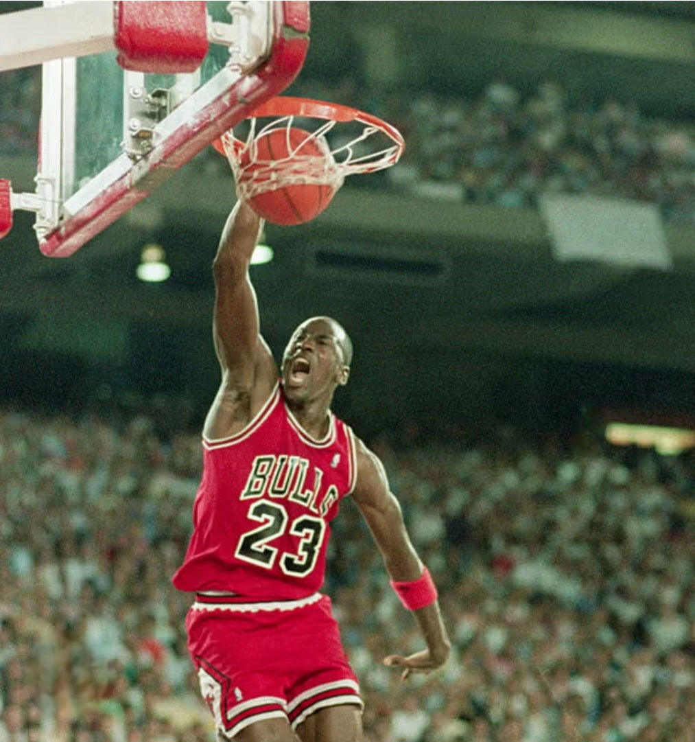 Michael Jordan Signed Paper Cut Vintage 80s COA Hologram