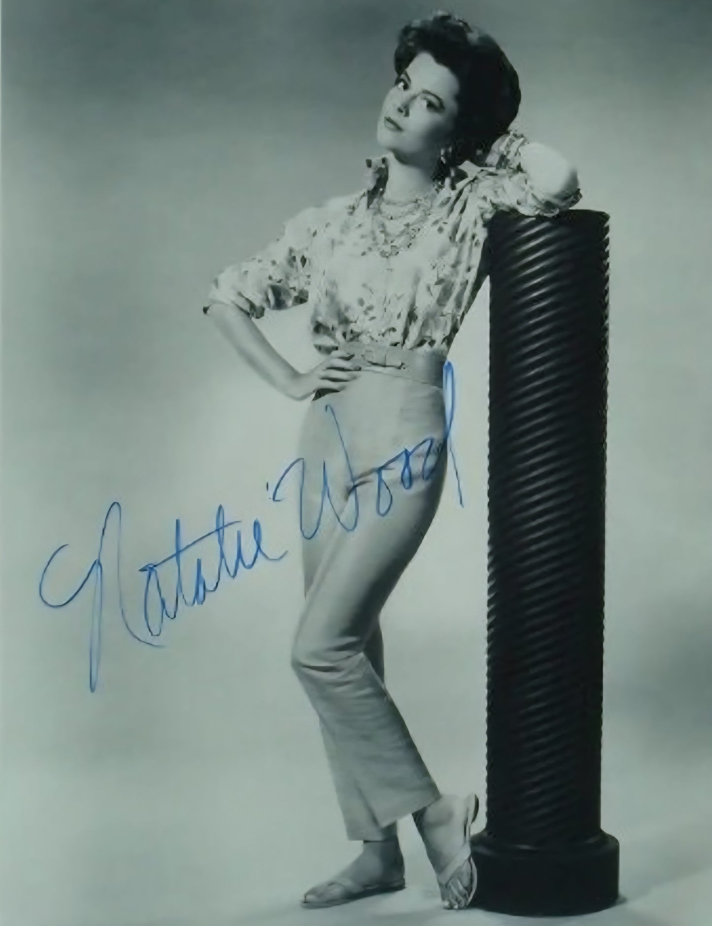 Natalie Wood signed photo titled casual from Boston memorabilia
