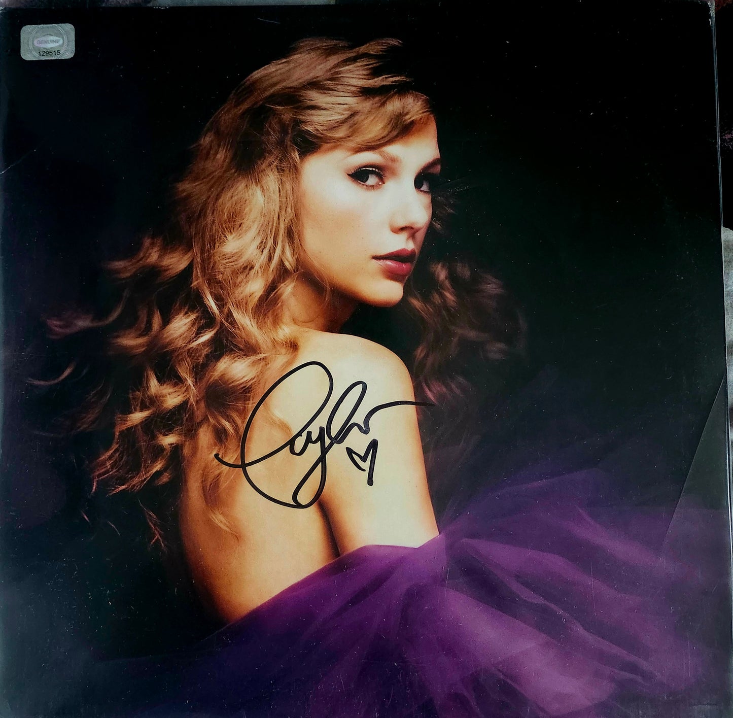 Taylor Swift signed album speak now special edition purple dress Boston memorabilia