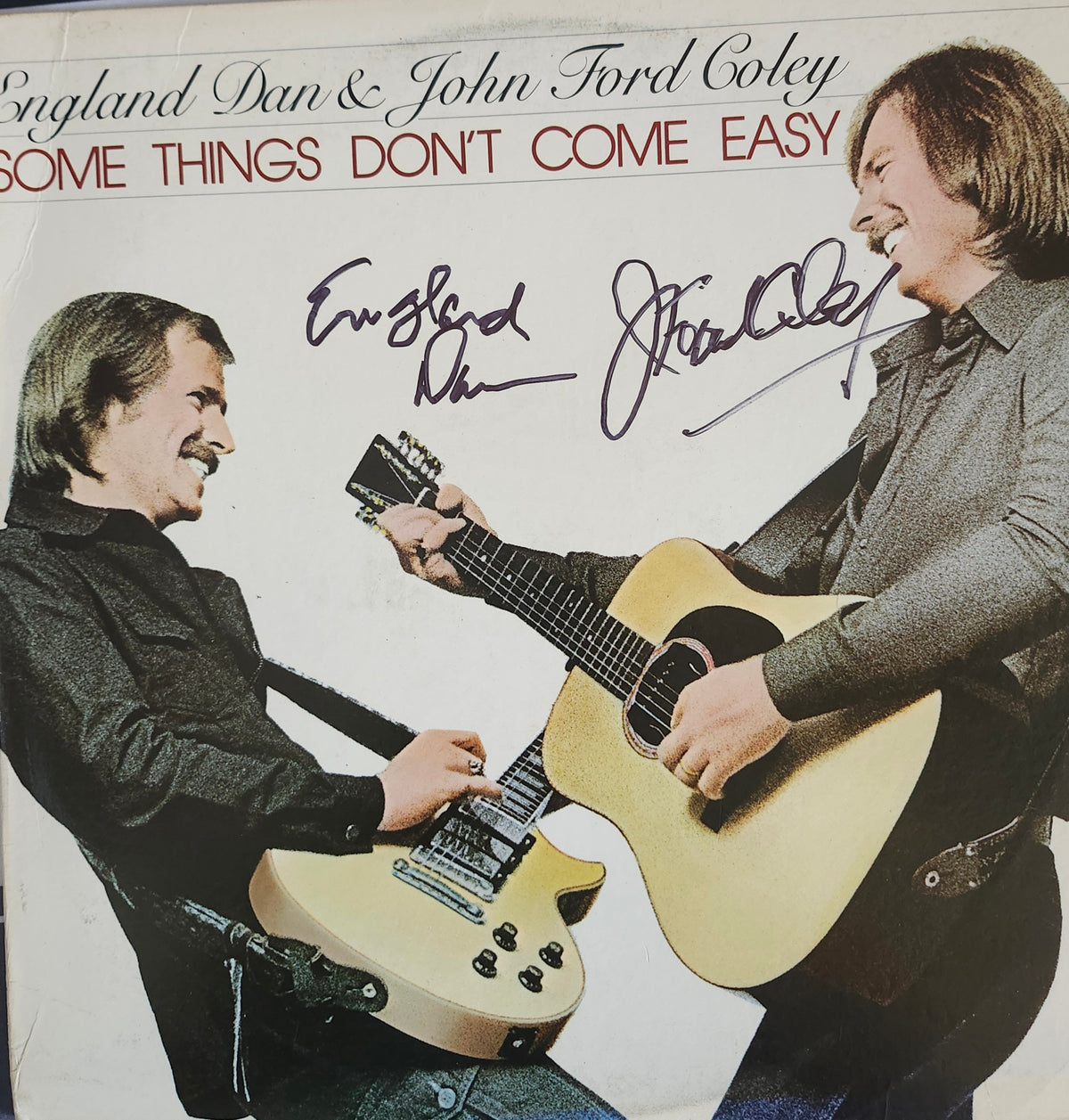 ENGLAND DAN AND JOHN FORD COLEY Signed Album COA Hologram