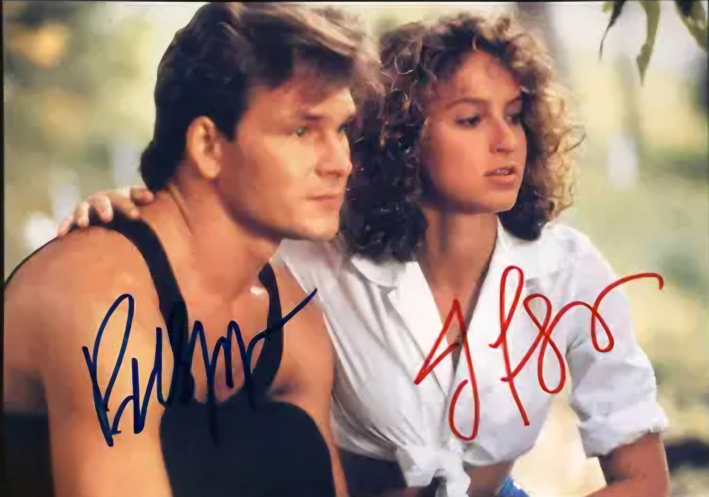 PATRICK SWAYZE Dirty Dancing cast signed autographed photo COA hologram