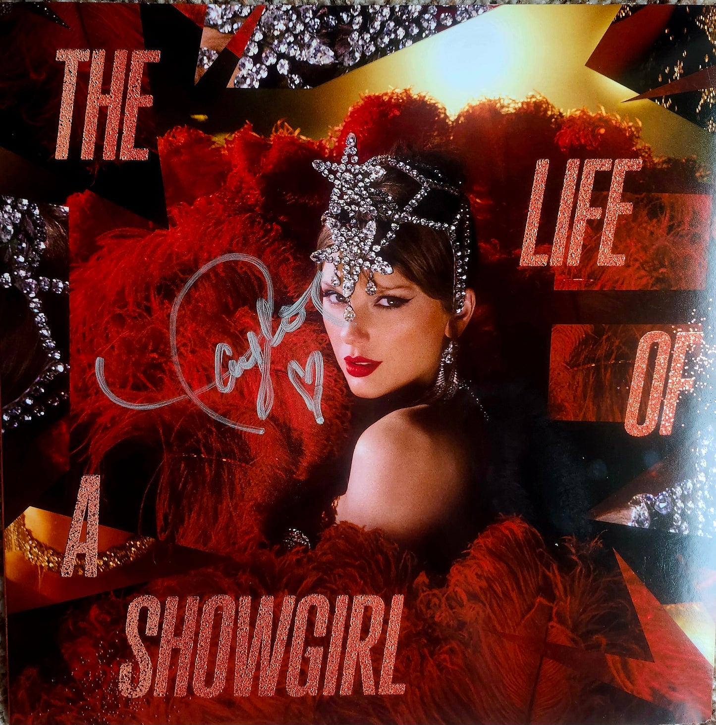 TAYLOR SWIFT Signed Album The Life of a Showgirl COA Hologram
