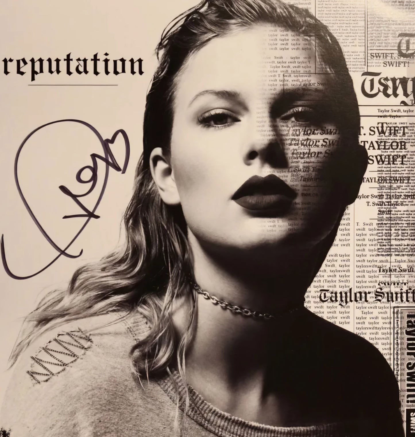 Taylor Swift signed photo titled news clip Boston memorabilia