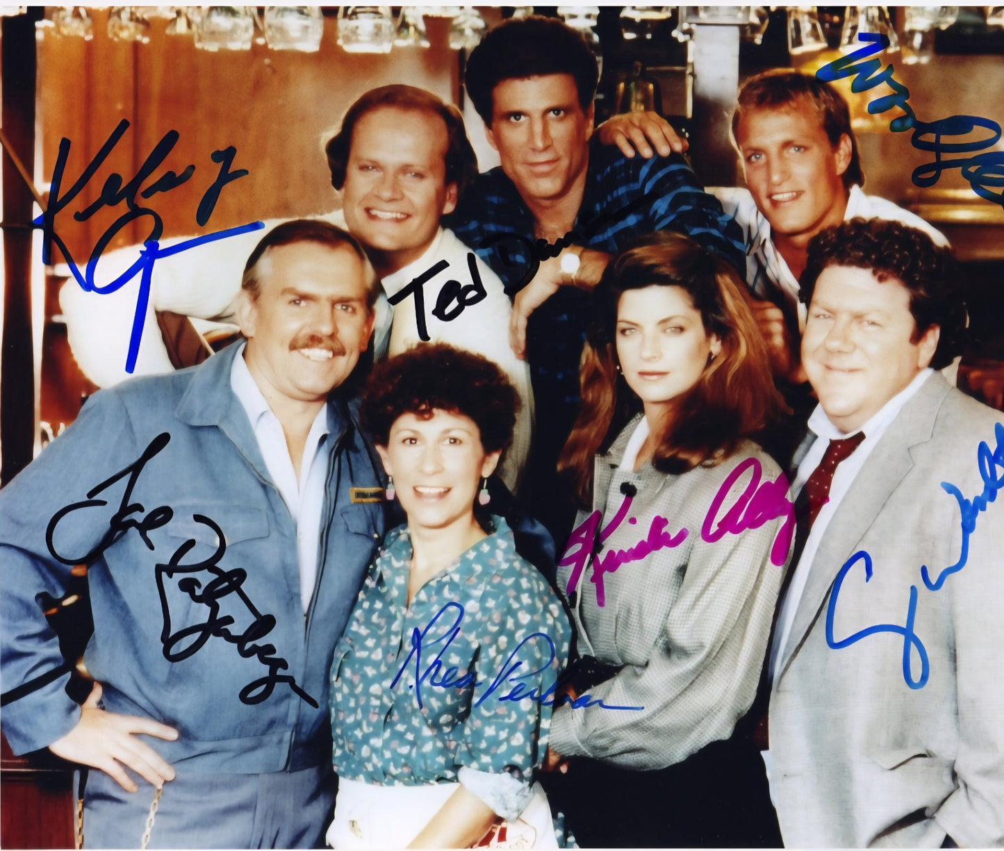 CHEERS CAST signed autographed photo COA Hologram