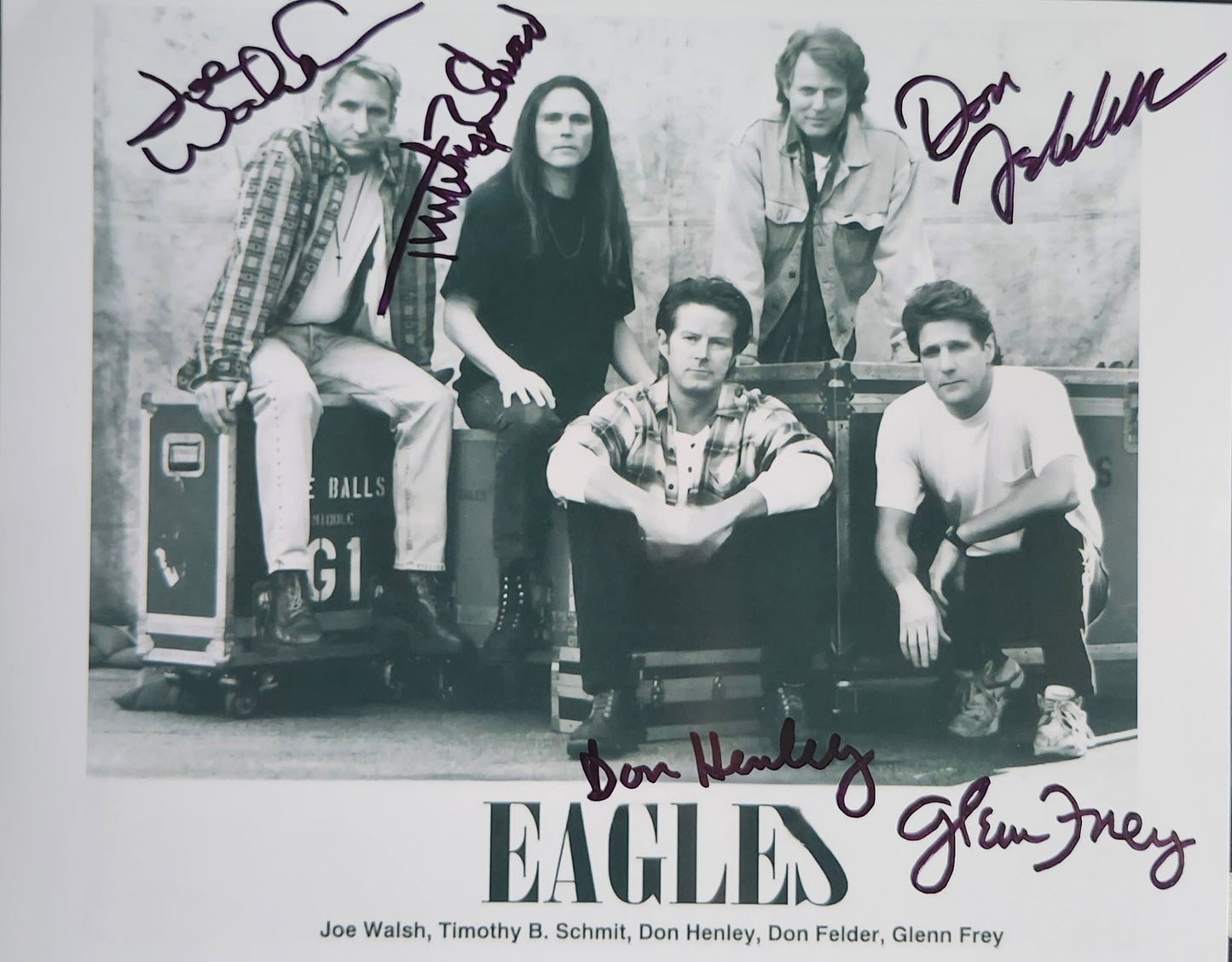THE EAGLES Signed Photo COA Hologram