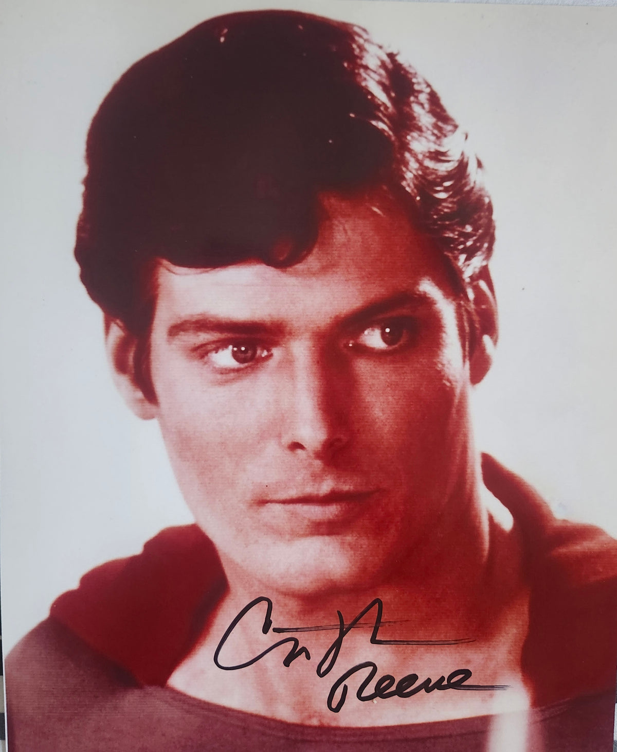 CHRISTOPHER REEVE Signed Autographed Photo Face