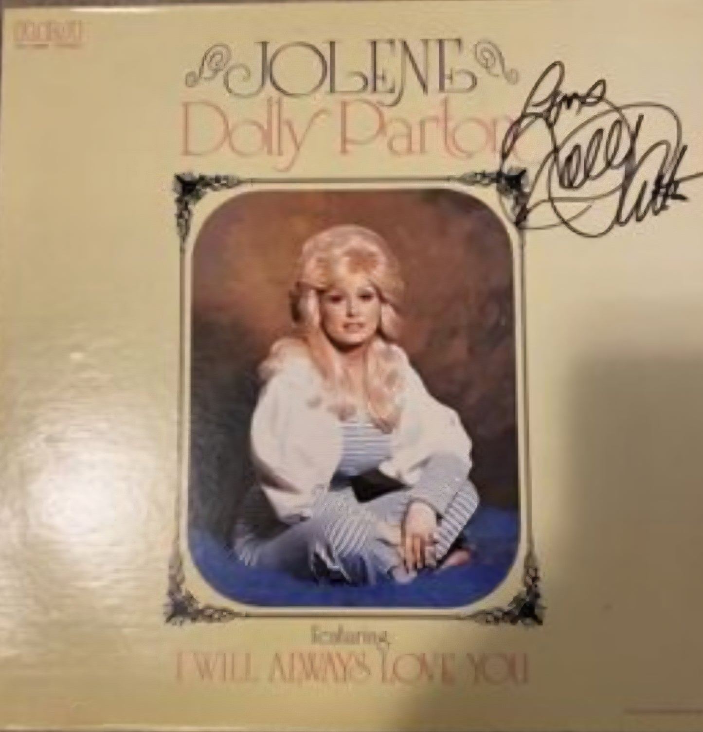 DOLLY PARTON Signed Autographed Album Jolene COA Hologram